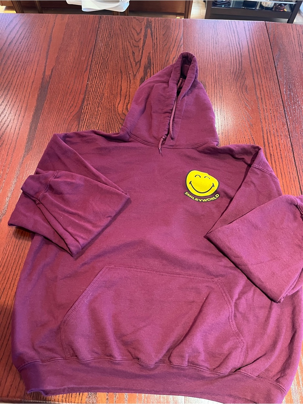 SmileyWorld Maroon Hoodie - Men